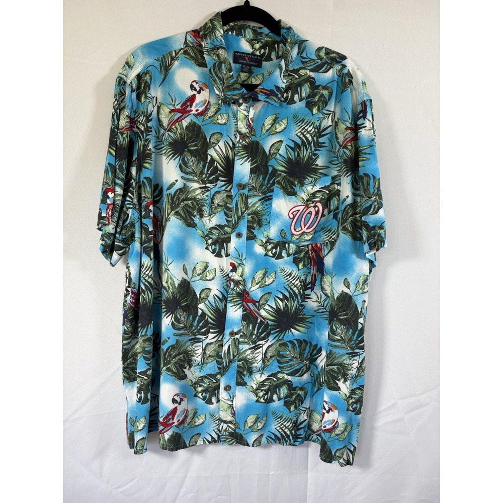 margaritaville Island reserve shirt size XL Hawaiian Washington nationals
